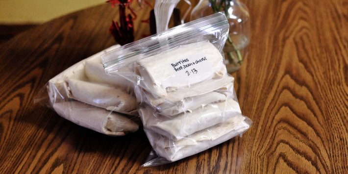 Make your own Frozen Burritos: Homemade Convenience Foods